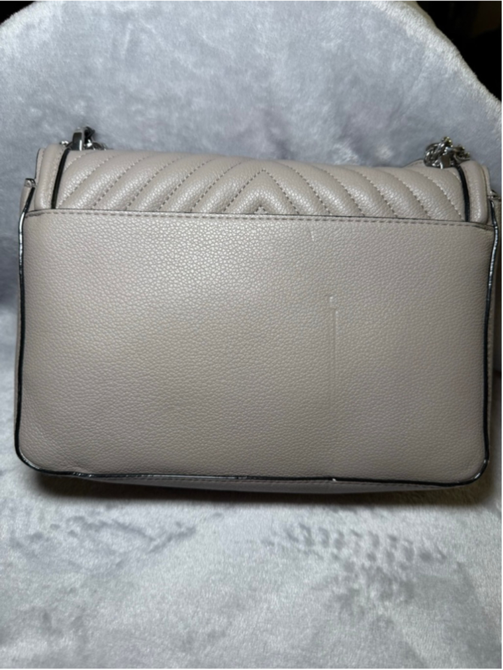 Women's Victoria's Secret Crossbody Bag One Size Taupe Silver - Picture 4 of 5